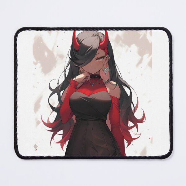 Item preview, Anime art, anime femal demon digital graphic art piece designed and sold by CragGrimVisions.