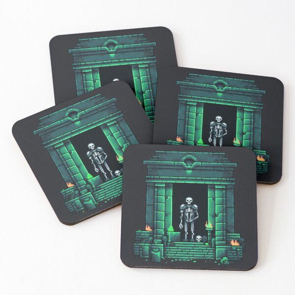 Item preview, Pixelated Skeleton Rising from the Crypt - Model C designed and sold by grimtower.