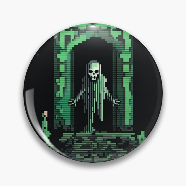 Item preview, Pixelated Skeleton Rising from the Crypt - Model A designed and sold by grimtower.