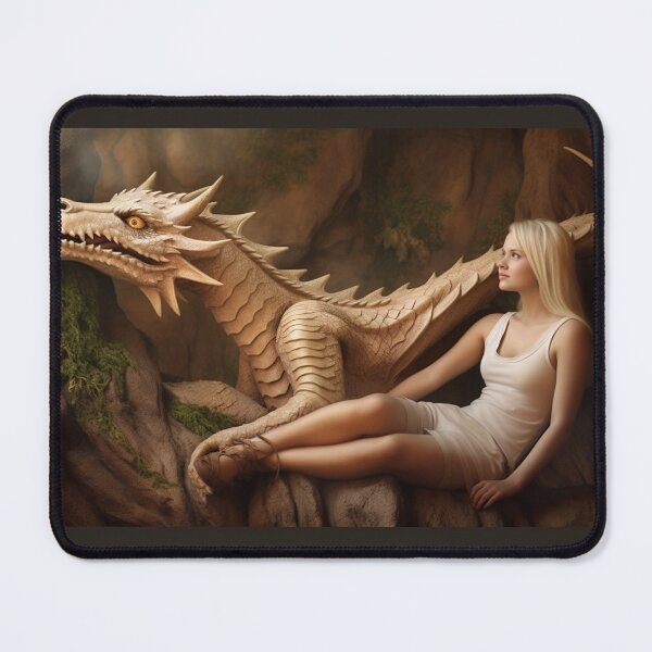 Artikelvorschau, Comfortable with her dragon. entworfen und verkauft von PTiger.