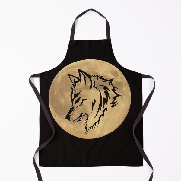 Item preview, Golden Moon with Wolf Outline  designed and sold by Robertworkshop.