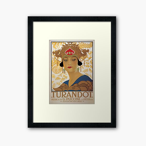 Item preview, Old opera poster Puccini, Turandot -Puccini Turandot Vintage Opera Poster  designed and sold by TeeARTHY.