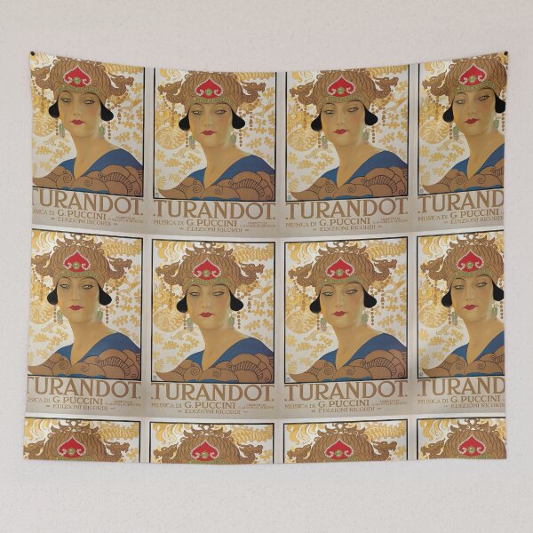 Item preview, Old opera poster Puccini, Turandot -Puccini Turandot Vintage Opera Poster  designed and sold by TeeARTHY.