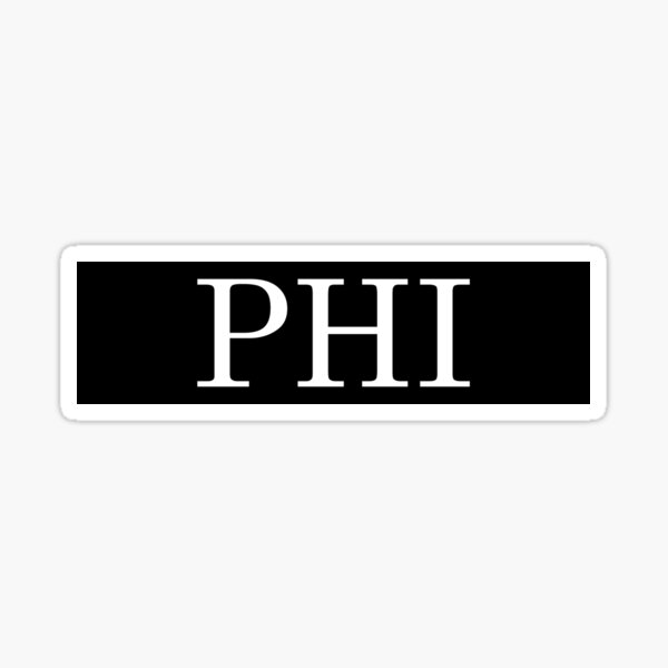 phi bar Sticker