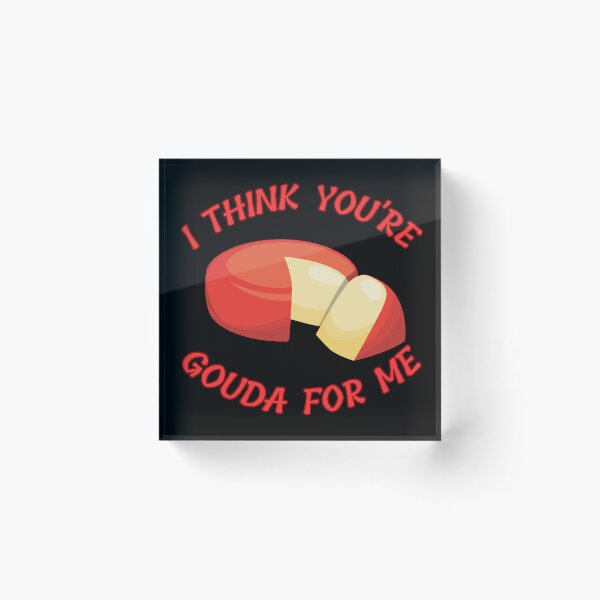 Item preview, I Think You're Gouda For Me Cheese Pun Dad Joke designed and sold by Sho-Sho-Studios.