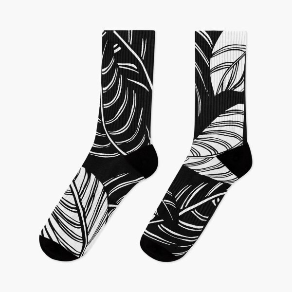 Item preview, Stylish black & White leaves - Minimal, Elegant, Simple ( Black & White ) Design designed and sold by FenMou.