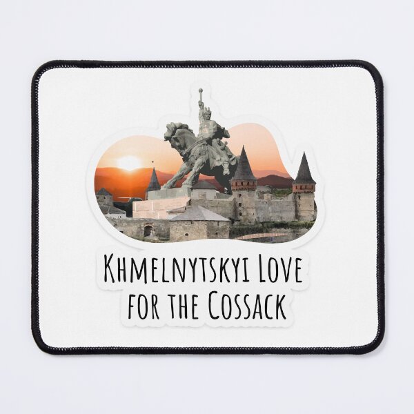 Item preview, Khmelnytskyi Love for the Cossack Sticker designed and sold by zefirdsgn.