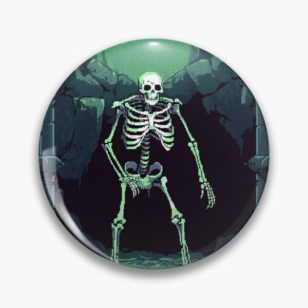 Item preview, Pixelated Skeleton Rising from the Crypt - Model F designed and sold by grimtower.