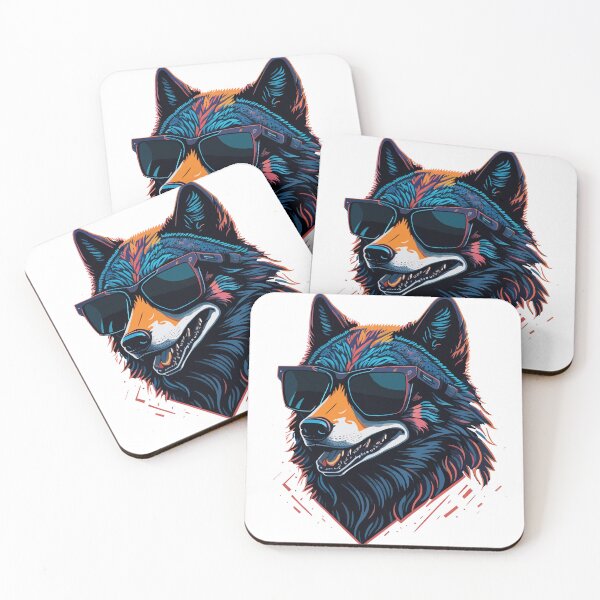 Item preview, Retro wolf  designed and sold by ArcticWolf-Art.