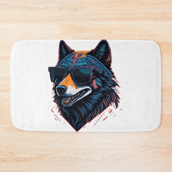 Item preview, Retro wolf  designed and sold by ArcticWolf-Art.