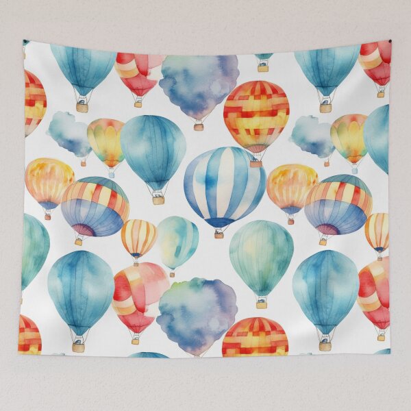 Item preview, Watercolor Hot Air Balloons 01 designed and sold by KRNDesign.