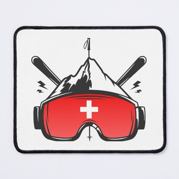 Item preview, Switzerland Flag Skiing Goggles designed and sold by JackCurtis1991.