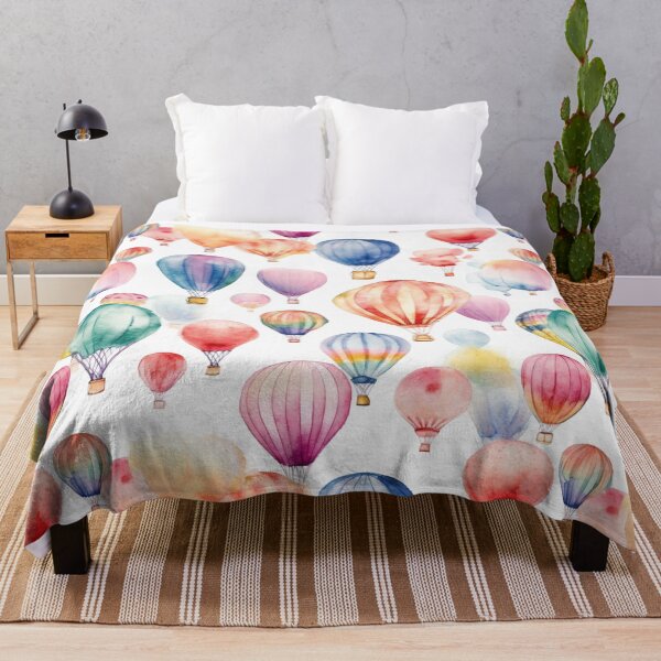 Item preview, Watercolor Hot Air Balloons 02 designed and sold by KRNDesign.
