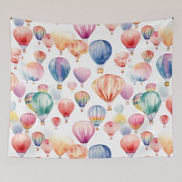 Item preview, Watercolor Hot Air Balloons 02 designed and sold by KRNDesign.