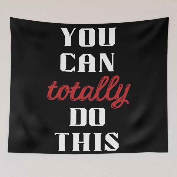 Item preview, You Can Totally Do This. Bold Encouraging Reminder To Overcome Fear designed and sold by Rebel-Design.