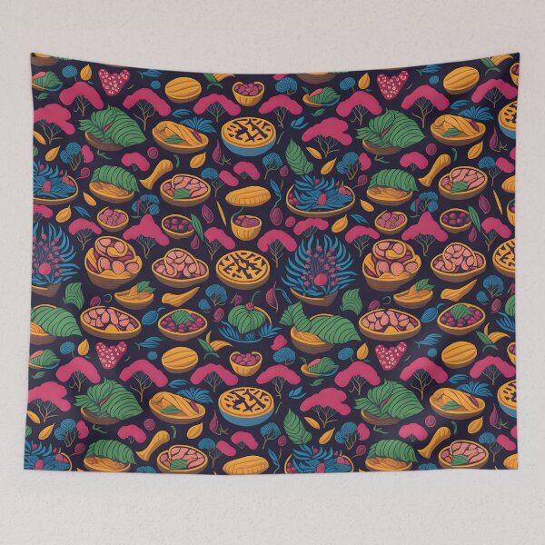 Item preview, Thai food, foods of the world, vector pattern designed and sold by MudbloodStore.