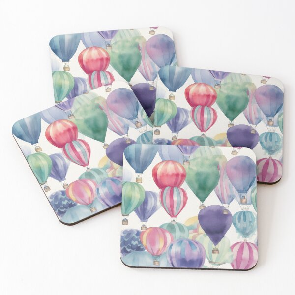 Item preview, Watercolor Hot Air Balloons 04 designed and sold by KRNDesign.