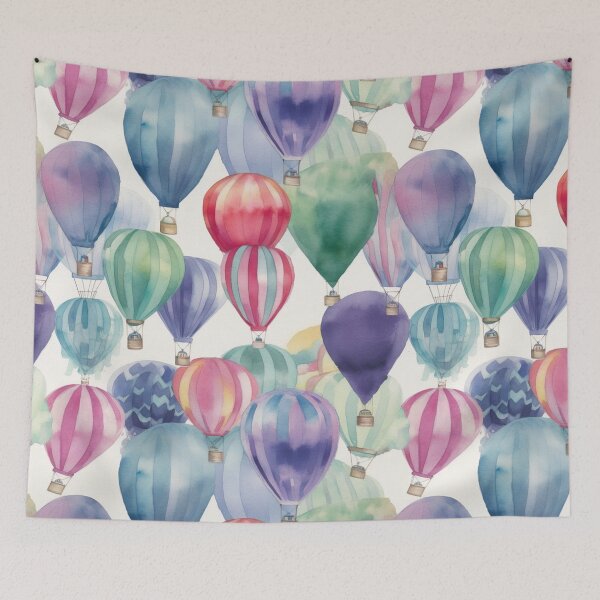 Item preview, Watercolor Hot Air Balloons 04 designed and sold by KRNDesign.