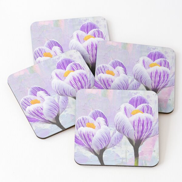 Item preview, Charming Purple Crocus Botanical Flower Art designed and sold by Sharon Cummings Art.
