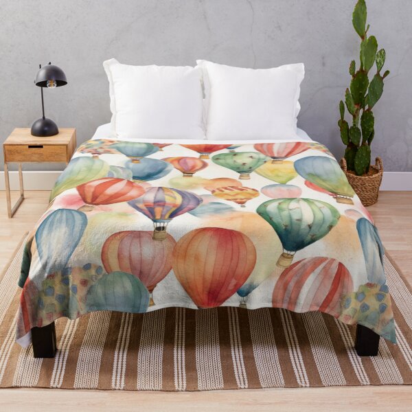 Item preview, Watercolor Hot Air Balloons 05 designed and sold by KRNDesign.