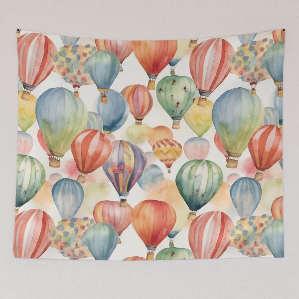 Item preview, Watercolor Hot Air Balloons 05 designed and sold by KRNDesign.