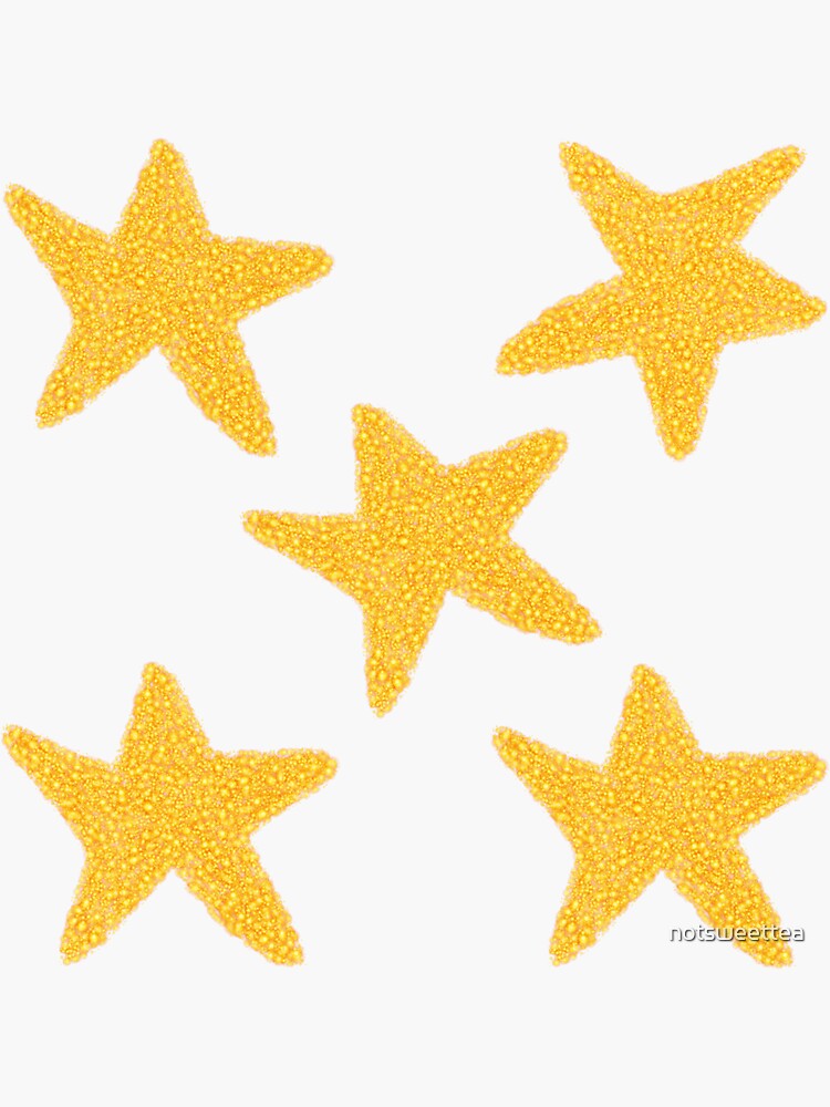 Set of 5 Gold Stars Sticker for Sale by notsweettea