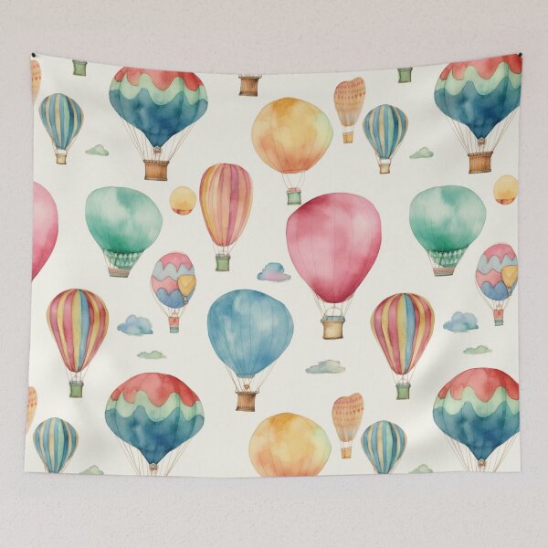 Item preview, Watercolor Hot Air Balloons 06 designed and sold by KRNDesign.