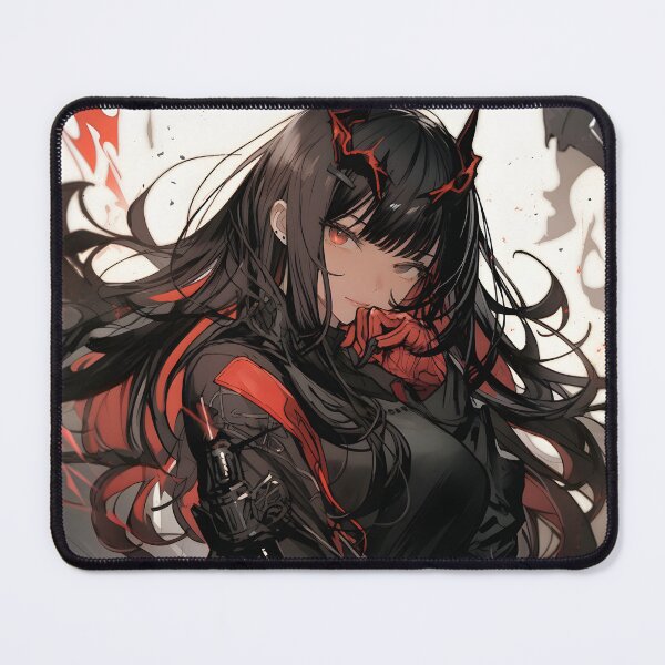 Item preview, Anime art, anime femal demon digital graphic art piece designed and sold by CragGrimVisions.