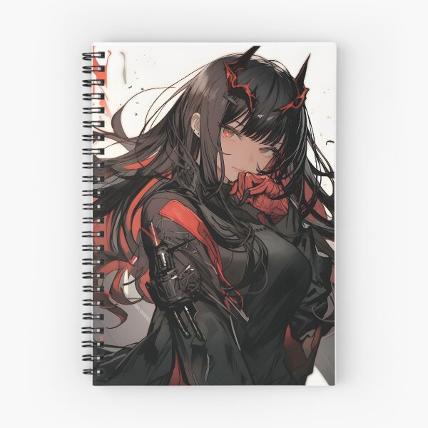 Item preview, Anime art, anime femal demon digital graphic art piece designed and sold by CragGrimVisions.