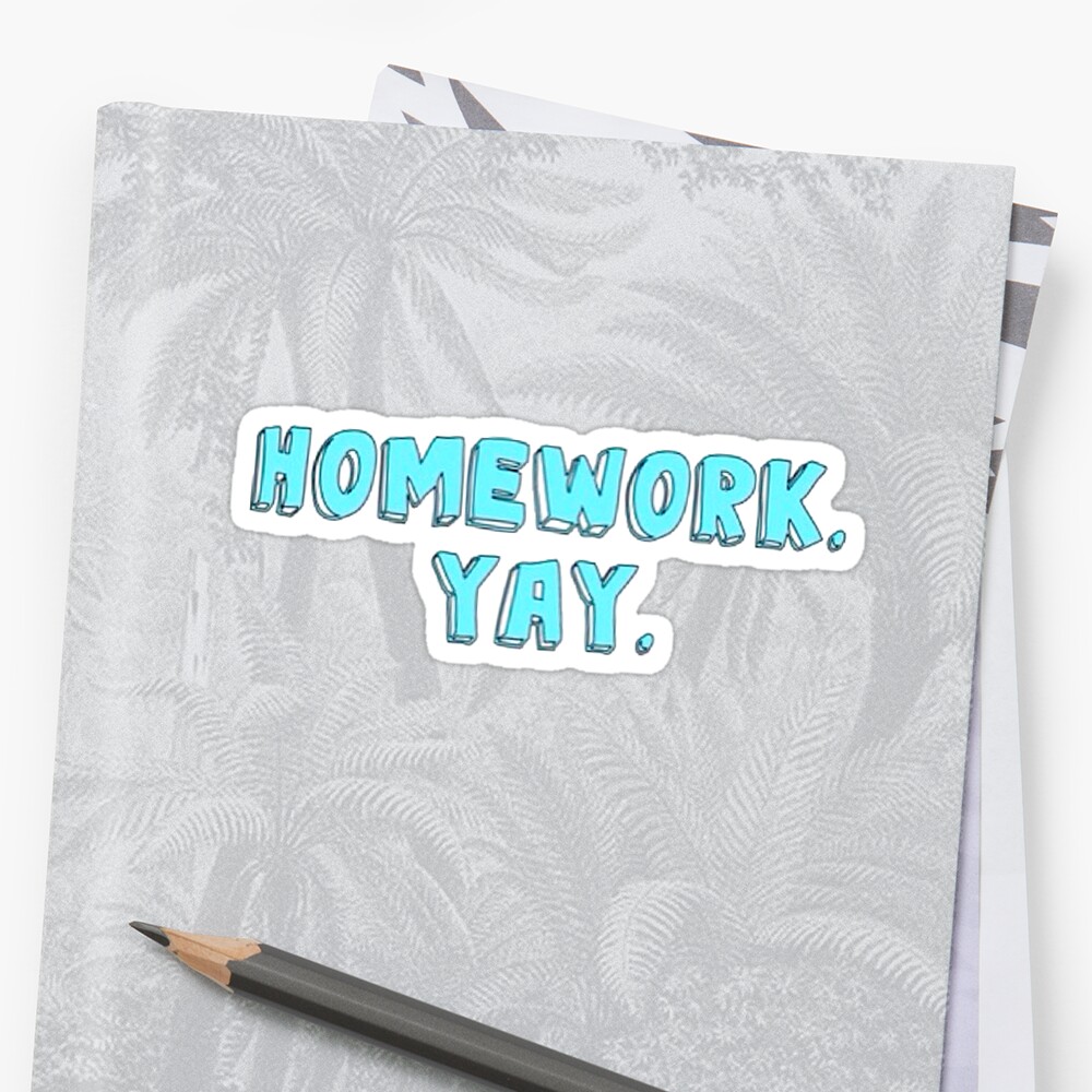 homework sticker