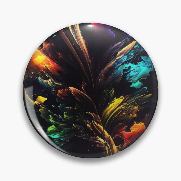 Item preview, Color Abstraction on a black background designed and sold by CatCoconut-Art.