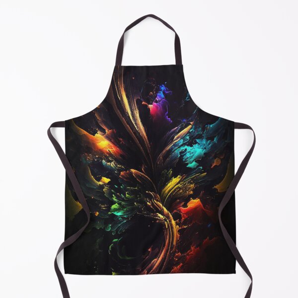 Item preview, Color Abstraction on a black background designed and sold by CatCoconut-Art.
