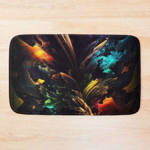 Item preview, Color Abstraction on a black background designed and sold by CatCoconut-Art.