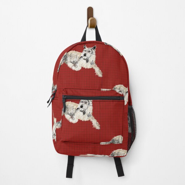 Item preview, Berger Piccard on red check designed and sold by Scwdesign.