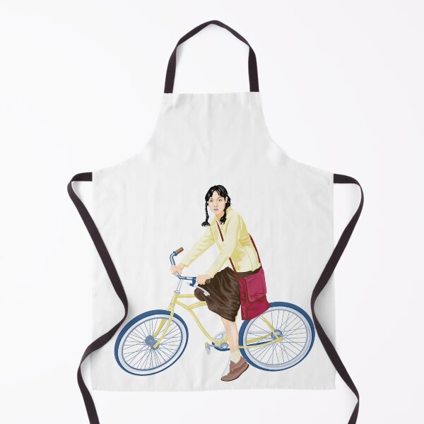 Item preview, A schoolgirl on a bicycle designed and sold by drsaver.