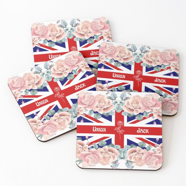 Item preview, UnionJack with roses border designed and sold by Maizzartshop.