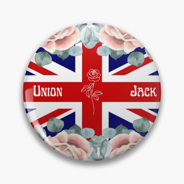 Item preview, UnionJack with roses border designed and sold by Maizzartshop.