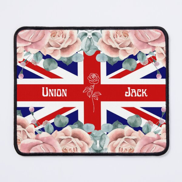 Item preview, UnionJack with roses border designed and sold by Maizzartshop.