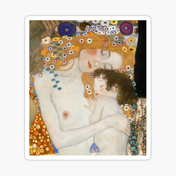 Aperçu de l'œuvre  Mère et enfant de Gustav Klimt Les trois âges de la femme créée et vendue par TeeARTHY.