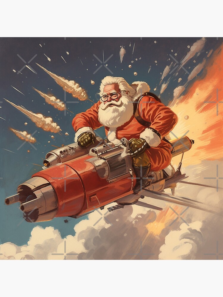 Santa Saves Christmas In Space Poster for Sale by GiftSolutions