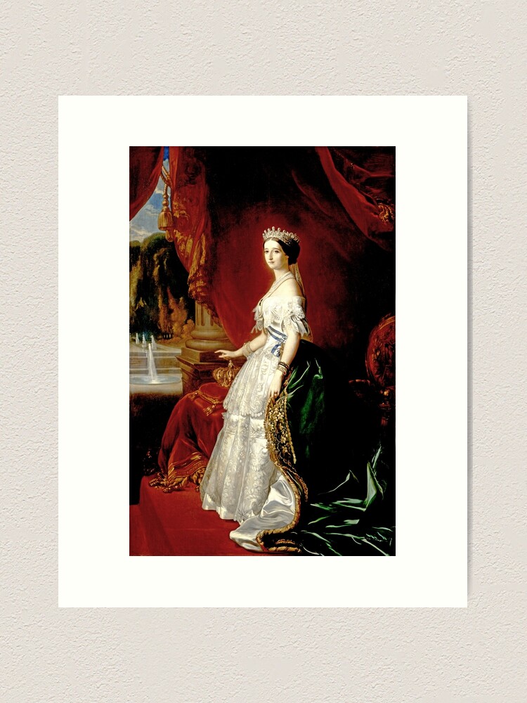 Eugenie de Montijo by Franz Xaver Winterhalter Portrait Oil Painting On  Canvas Wall Art Poster and Print Picture for Living Room