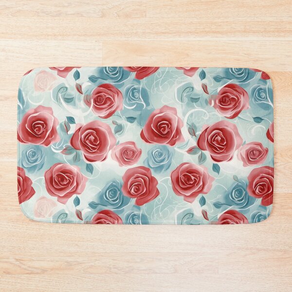 Item preview, Blue and RedRoses Pattern designed and sold by Alex Seiti Hamada.