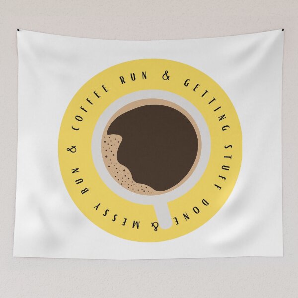 Item preview, Messy bun, coffee run, and getting stuff done - yellow designed and sold by jechaiyells.