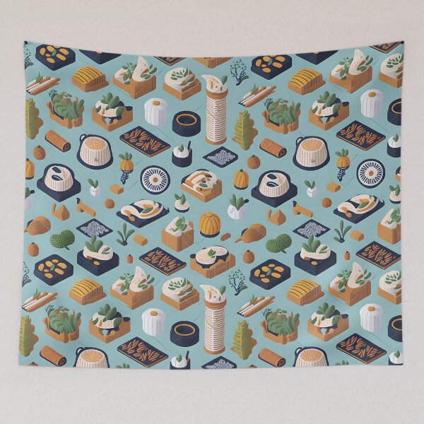 Item preview, Japanese food, foods of the world, vector pattern designed and sold by MudbloodStore.