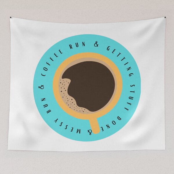 Item preview, Messy bun, coffee run, and getting stuff done - blue designed and sold by jechaiyells.