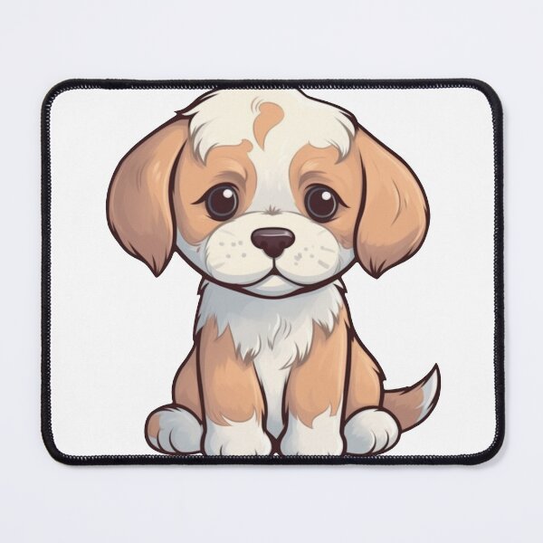 Item preview, White And Tan Puppy designed and sold by CuteAnimalPrint.