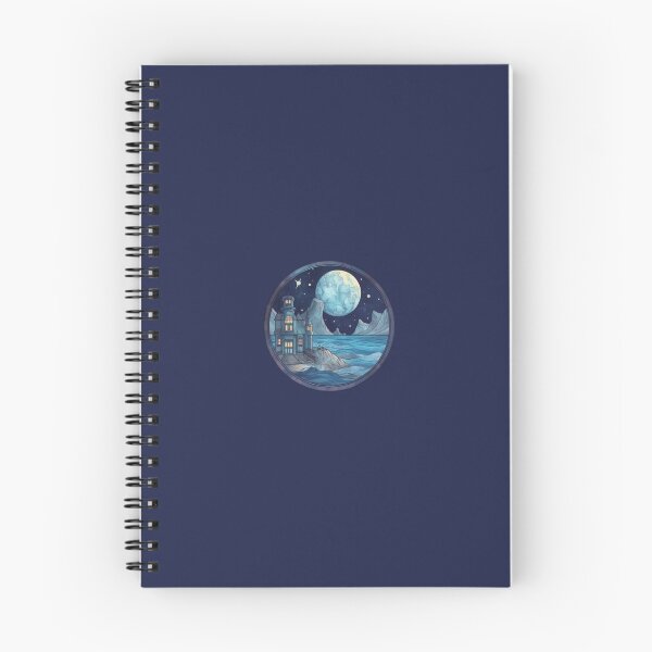 Item preview, blue moon fantasy landscape designed and sold by ArtByLuminance.