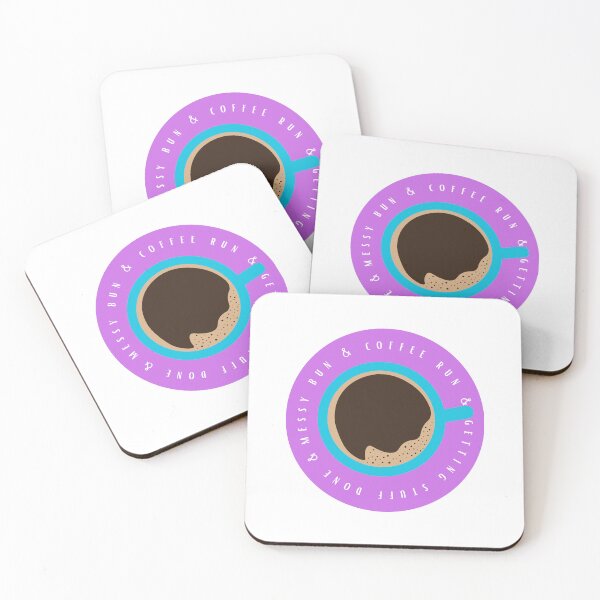 Item preview, Messy bun, coffee run, and getting stuff done - purple designed and sold by jechaiyells.