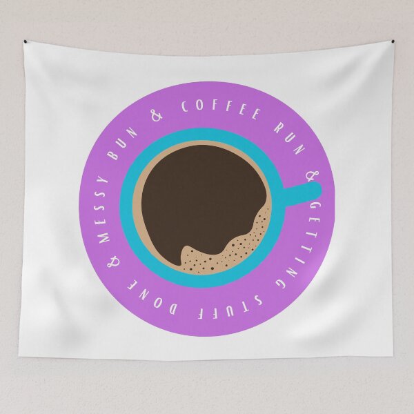 Item preview, Messy bun, coffee run, and getting stuff done - purple designed and sold by jechaiyells.