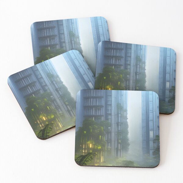 Item preview, Modern skyscrapers in a rainforest designed and sold by Zosimus.